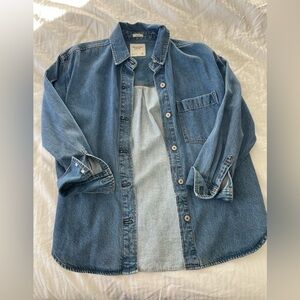 Abercrombie & Fitch Light Blue Denim Shirt